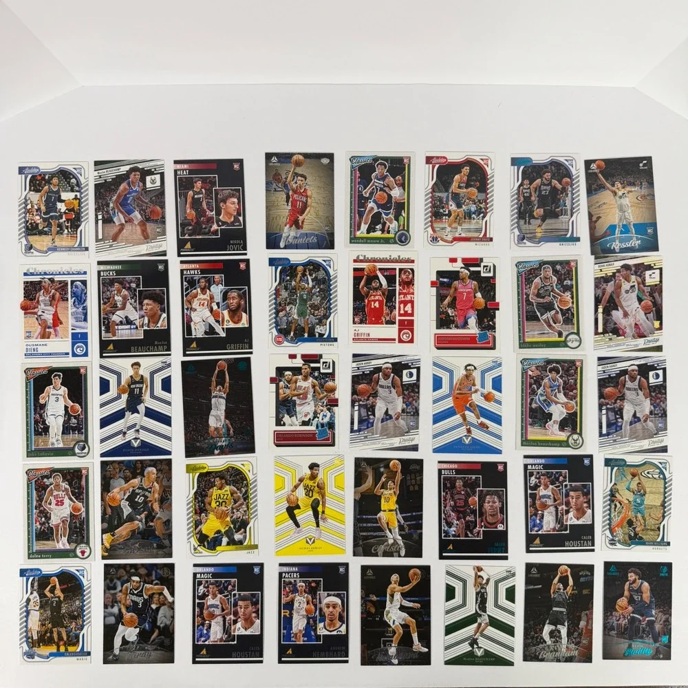 393 NBA Rookie Card Lot Panini Prizm Optic Select Mosaic Banchero Holmgren Smith